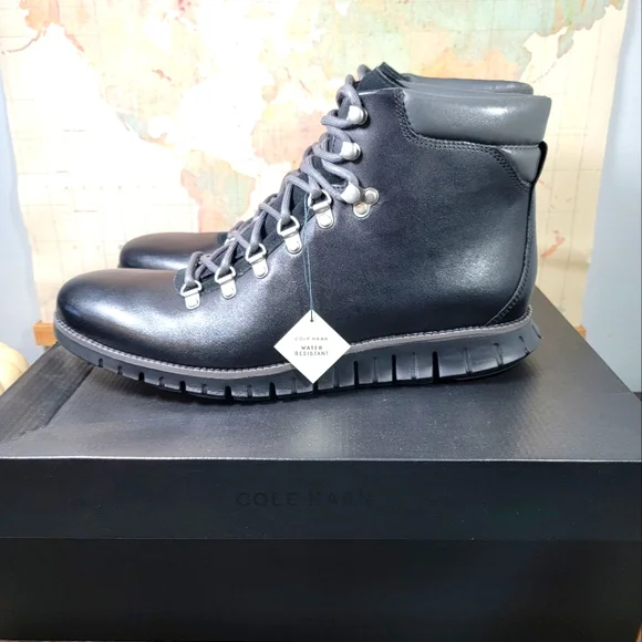 Cole Haan Men\'s 5.ZERØGRAND Water Resistant Hiker Black size 11 New in Box Cole Haan 5.Zerogrand Work Chukka Boots Mens 11 M 45 Black  main image 4